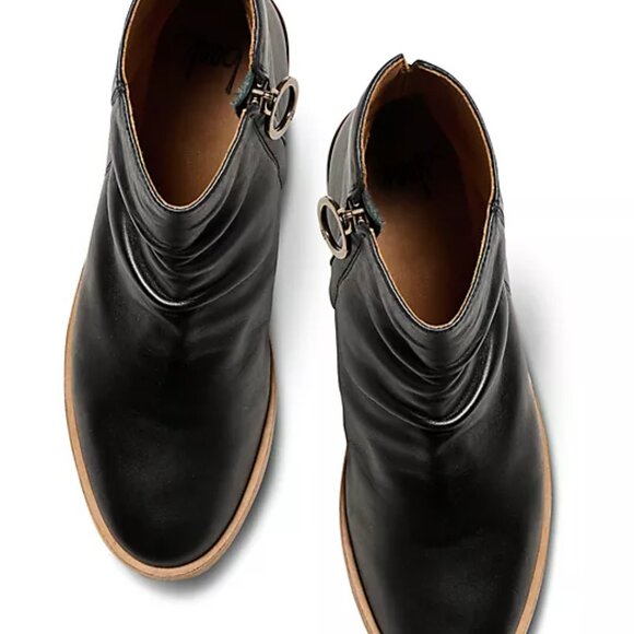 NEW BEEK Saddle Quail Leather Zip Up Ankle Booties for women in black 1025 9m5 - Picture 4 of 8